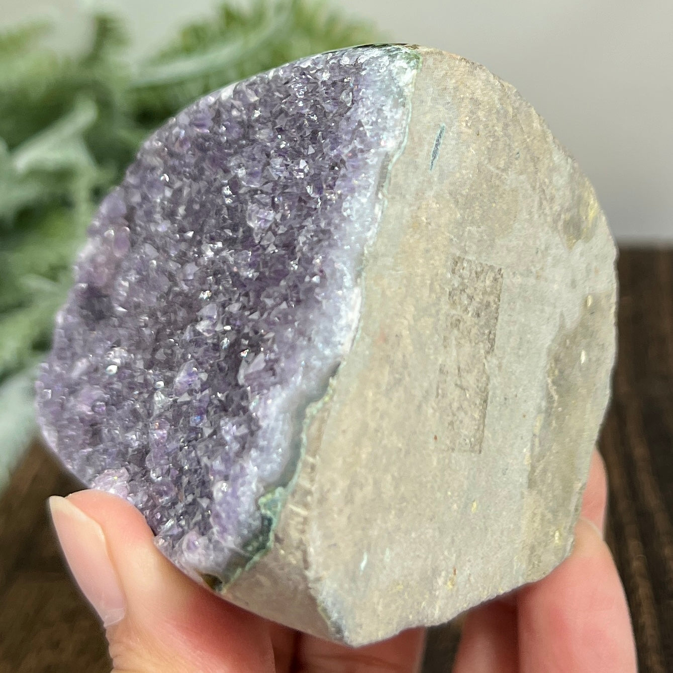 Amethyst Geode Cluster Healing Natural Crystal 402g