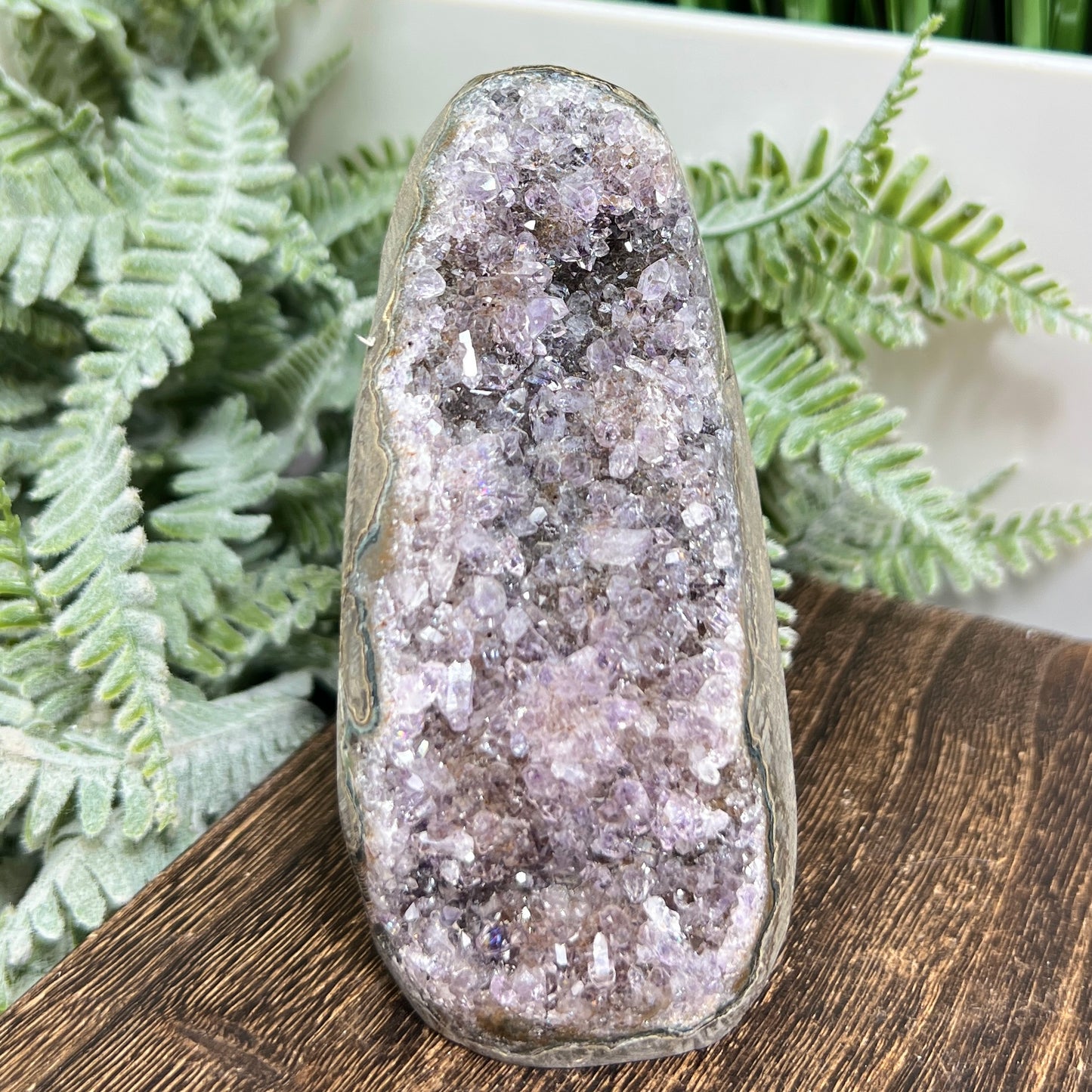 Amethyst Geode Cluster Healing Natural Crystal 418g