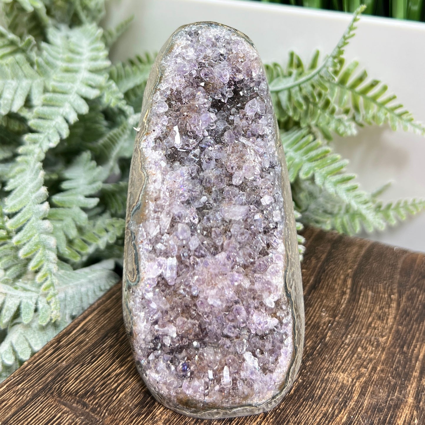 Amethyst Geode Cluster Healing Natural Crystal 418g