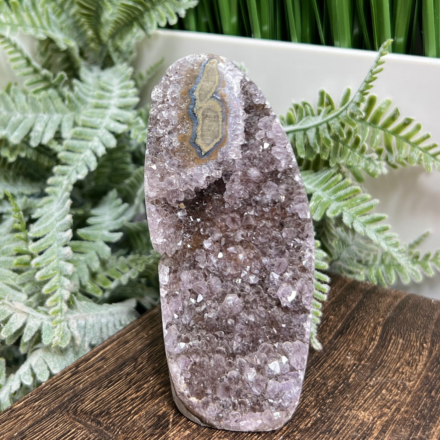 Amethyst Geode Cluster Healing Natural Crystal 264g