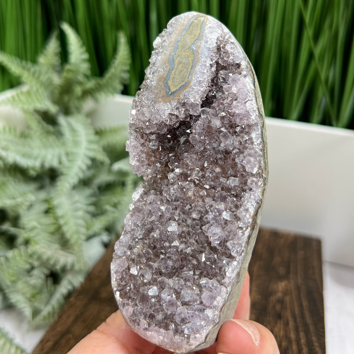 Amethyst Geode Cluster Healing Natural Crystal 264g