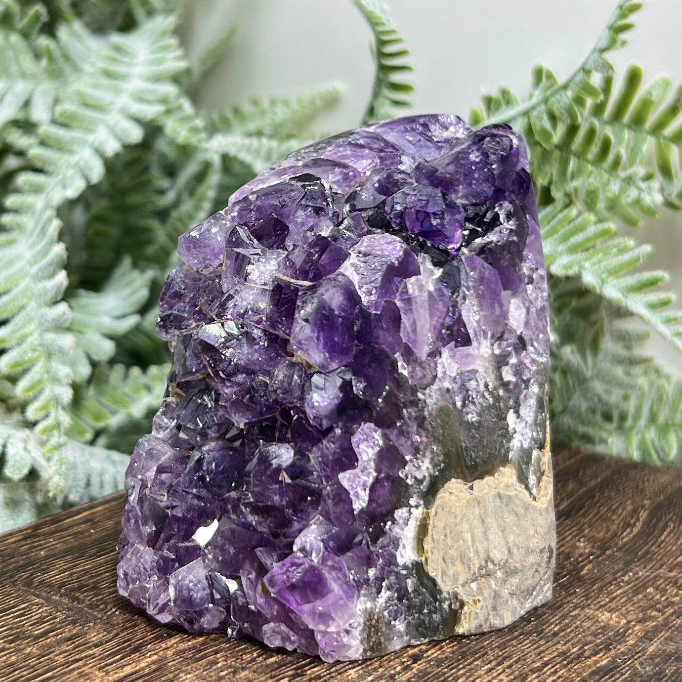 Amethyst Geode Cluster Healing Natural Crystal 342g