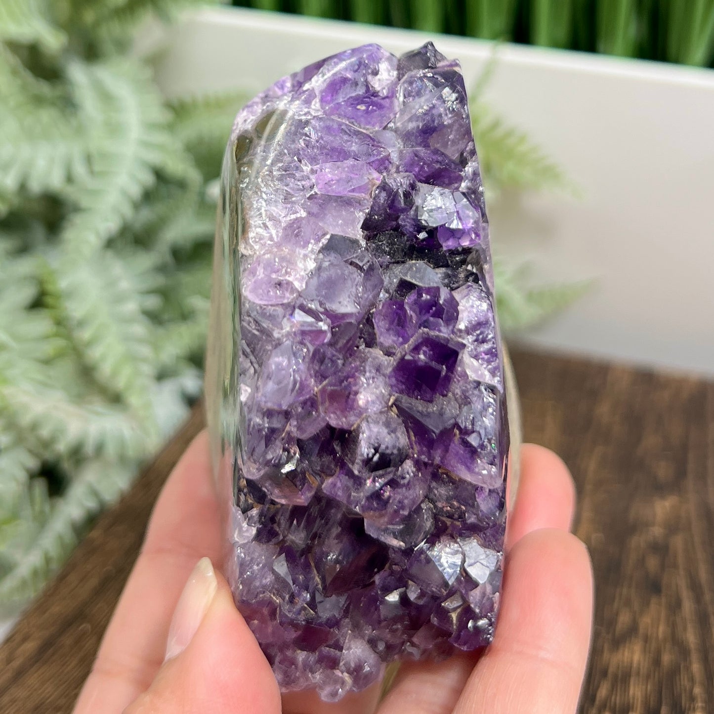 Amethyst Geode Cluster Healing Natural Crystal 342g