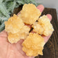 Yellow Calcite Clusters Natual Raw Specimens Healing Crystals