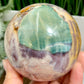 Polychrome Jasper Sphere Large Crystal Ball 916g 88mm