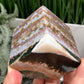 Bubble Ocean Sea Orbicular Jasper Floating Cube Crystal Carving 622g