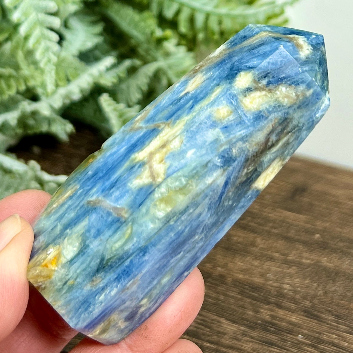 Blue Kyanite Tower Healing Crystal Generator 176g 84mm