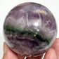 Silky Fluorite Sphere Healing Crystal Ball 377g 60mm