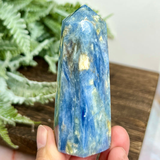 Blue Kyanite Tower Healing Crystal Generator 176g 84mm