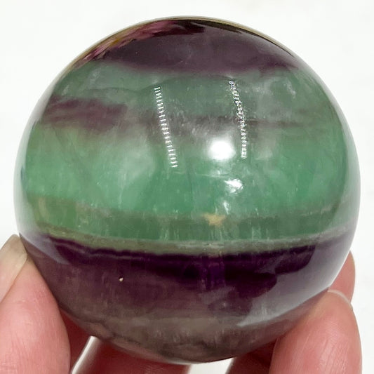 Candy Fluorite Sphere Healing Crystal Ball 256g 52mm