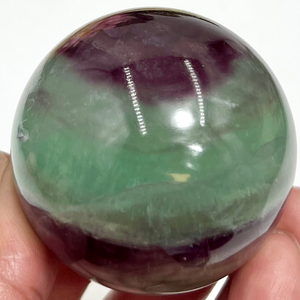 Candy Fluorite Sphere Healing Crystal Ball 256g 52mm