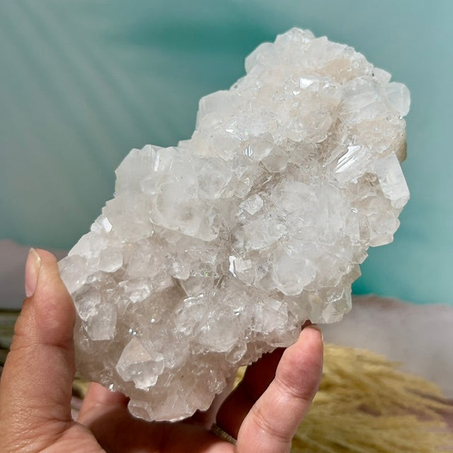 Apophyllite Cluster Natural Specimen Sparkly Crystal Australian Seller