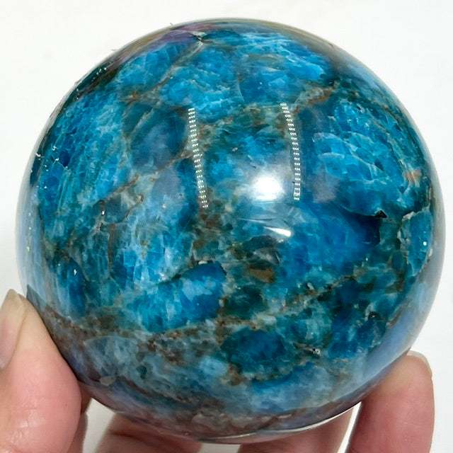 Blue Apatite Sphere Healing Crystal Ball 836g 79mm