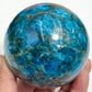 Blue Apatite Sphere Healing Crystal Ball 836g 79mm