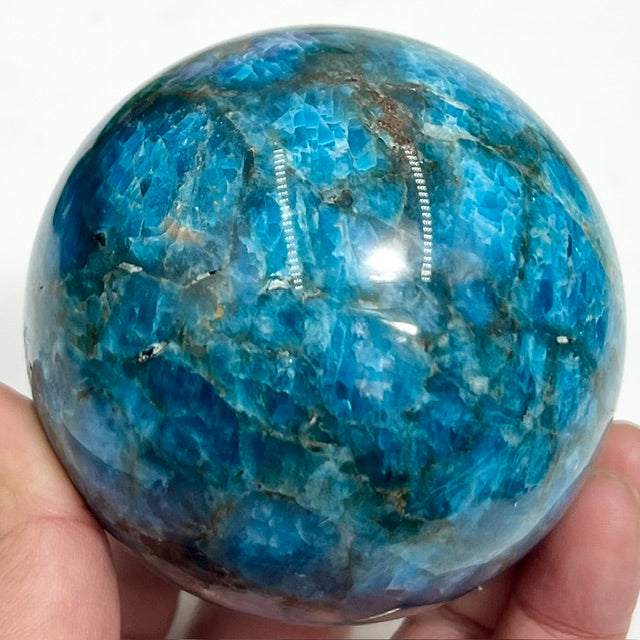 Blue Apatite Sphere Healing Crystal Ball 836g 79mm