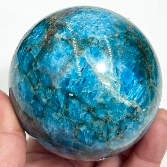 Blue Apatite Sphere Healing Crystal Ball 836g 79mm