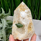 Druzy Agate Tower Crystal Generator 340g