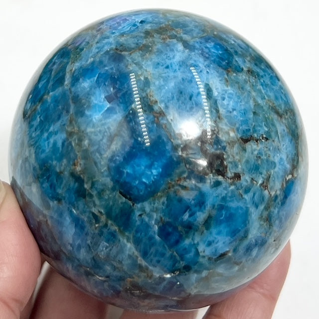 Blue Apatite Sphere Healing Crystal Ball 836g 79mm