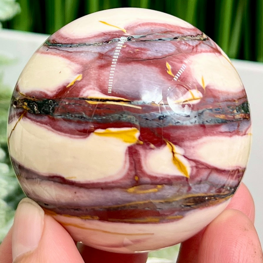 Mookaite Jasper Sphere Australian Gemstone Crystal Ball 184g 55mm