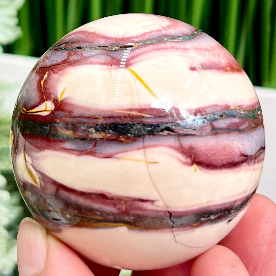 Mookaite Jasper Sphere Australian Gemstone Crystal Ball 184g 55mm