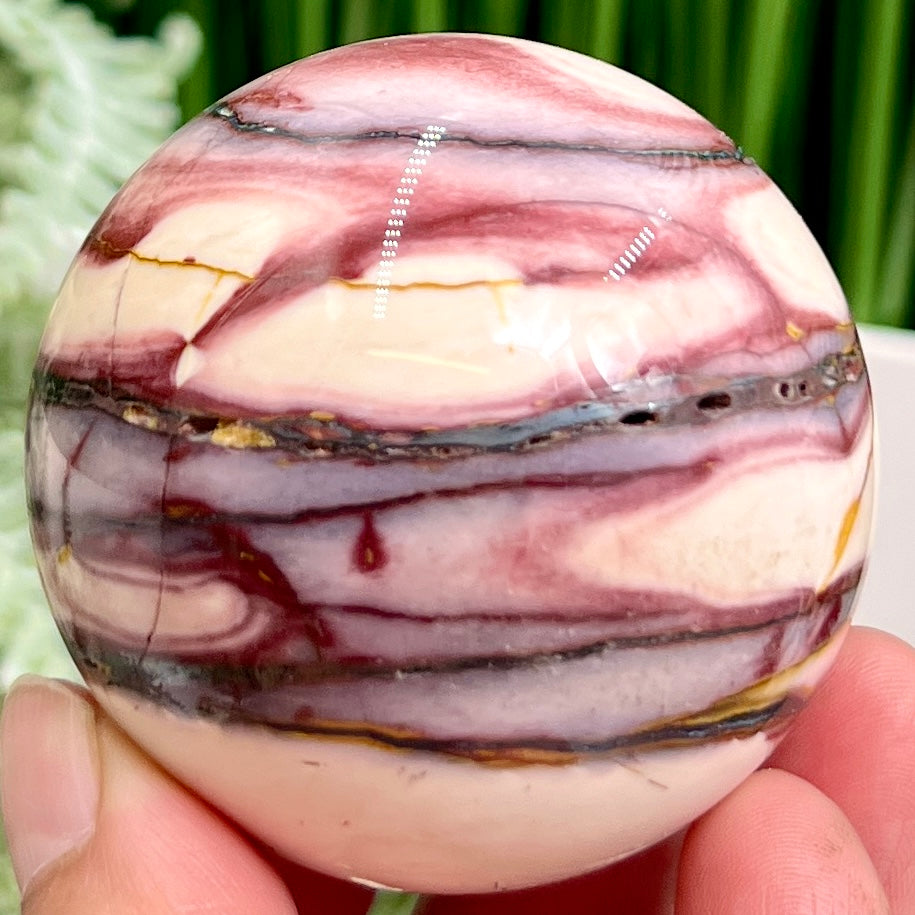 Mookaite Jasper Sphere Australian Gemstone Crystal Ball 184g 55mm