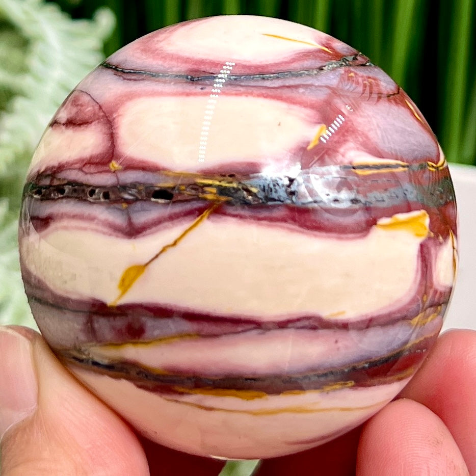 Mookaite Jasper Sphere Australian Gemstone Crystal Ball 184g 55mm