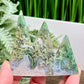 Moss Agate Mountain Hills Healing Crystal Carving 90g