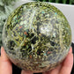 Epidote Chrysocolla Copper Sphere VERY RARE High Quality Collectors Piece 2036g