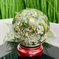 Epidote Chrysocolla Copper Sphere VERY RARE High Quality Collectors Piece 2036g