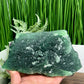 Fluorite Purple Green Cluster With Stand Natural Raw Specimen 1284g