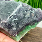 Fluorite Purple Green Cluster With Stand Natural Raw Specimen 1284g