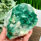 Fluorite Green Cluster Natural Raw Specimen 1624g