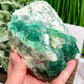 Fluorite Green Cluster Natural Raw Specimen 1624g