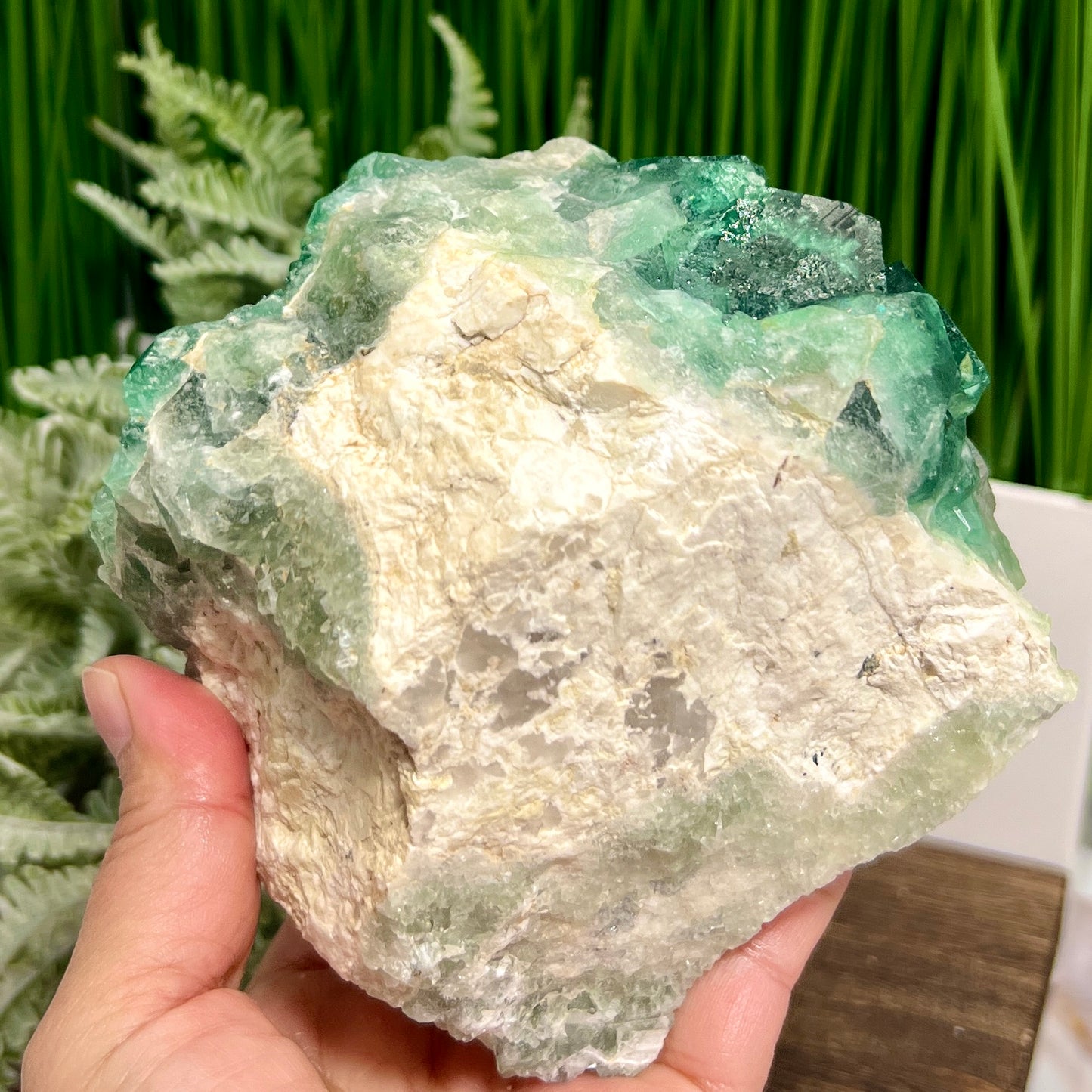 Fluorite Green Cluster Natural Raw Specimen 1624g