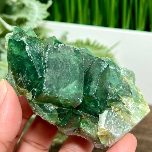 Fluorite Green Natural Raw Specimen Green Crystal Healing 360g