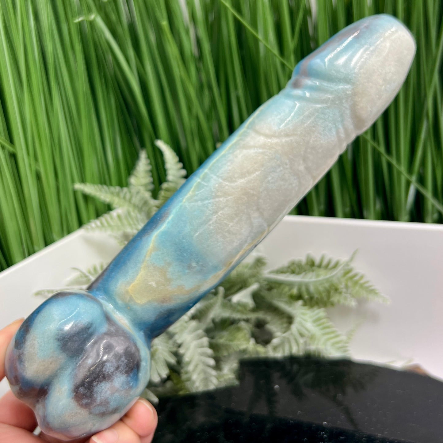 Trolleite Penis Pecker Phallus Man Part RARE Crystal Decoration 214mm