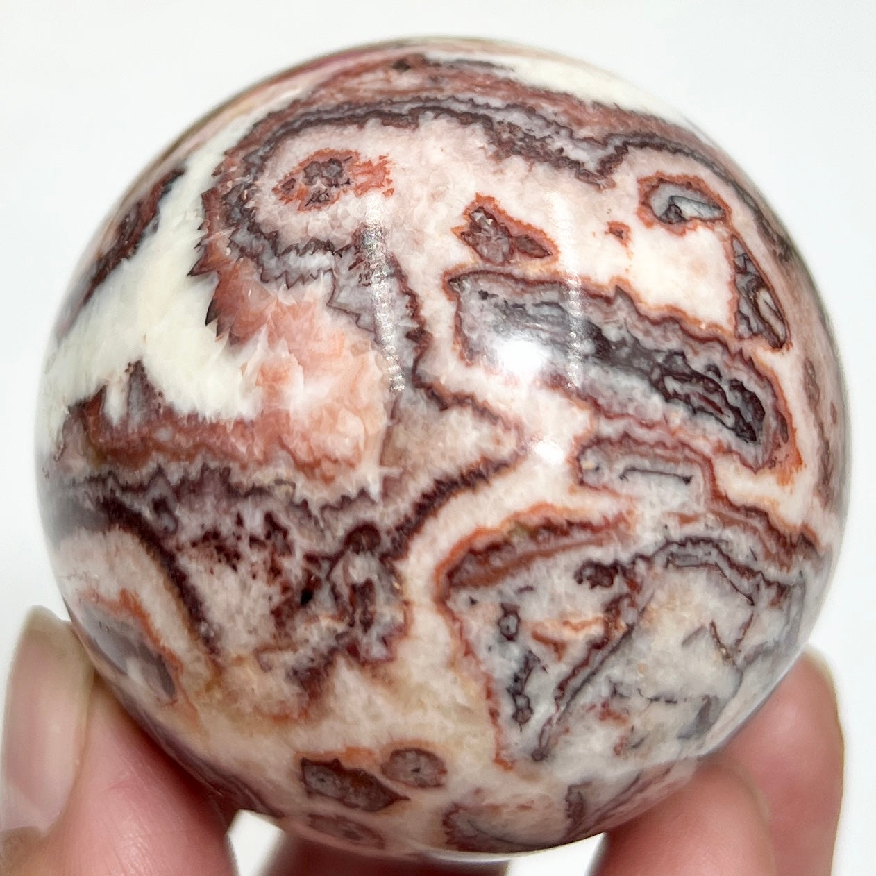 Dali Jasper Sphere Healing Crystal Ball 237g 54mm