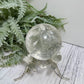 Clear Quartz Sphere Natural High Quality Full of Rainbows Crystal Ball 353g 63mm