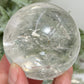 Clear Quartz Sphere Natural High Quality Full of Rainbows Crystal Ball 353g 63mm