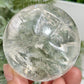 Clear Quartz Sphere Natural High Quality Full of Rainbows Crystal Ball 353g 63mm