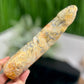 Crazy Lace Agate Penis Pecker Phallus Man Part Crystal Decoration 780g 205mm