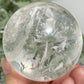 Clear Quartz Sphere Natural High Quality Full of Rainbows Crystal Ball 353g 63mm