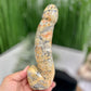 Crazy Lace Agate Penis Pecker Phallus Man Part Crystal Decoration 780g 205mm