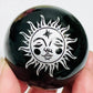 Black Obsidian Spheres Hamsa Tree of Life Eye of Horus Sun Crystal Ball