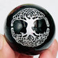 Black Obsidian Spheres Hamsa Tree of Life Eye of Horus Sun Crystal Ball