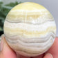 Zebra Calcite Sphere Healing Crystal Ball 182g 51mm