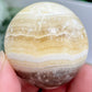 Zebra Calcite Sphere Healing Crystal Ball 156g 48mm