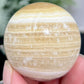 Zebra Calcite Sphere Healing Crystal Ball 156g 48mm