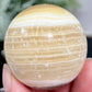 Zebra Calcite Sphere Healing Crystal Ball 156g 48mm