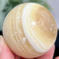 Zebra Calcite Sphere Healing Crystal Ball 156g 48mm